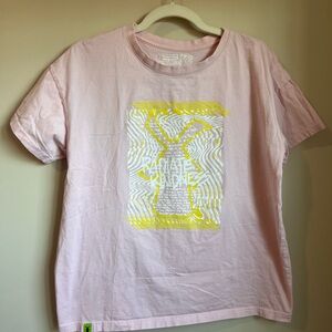Yves Saint Laurent Pink Graphic Tee